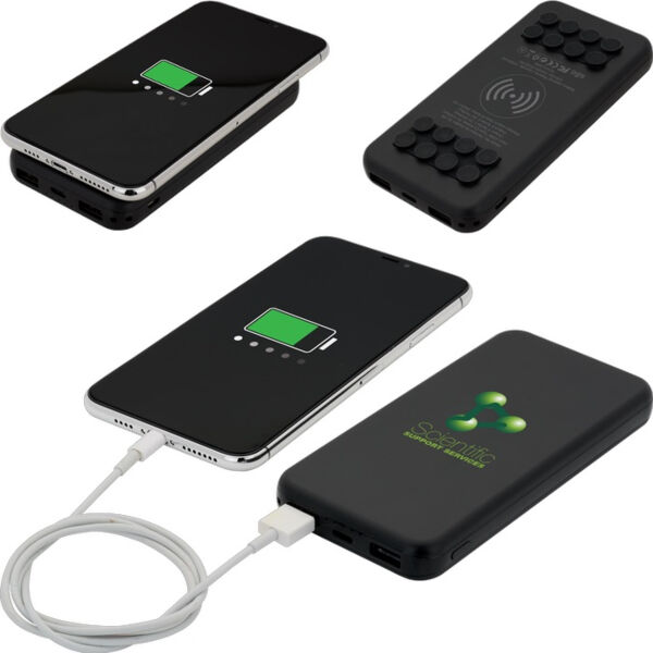 Octo Grip Wireless Charger & Power Bank 10,000 mAh Thumbnail